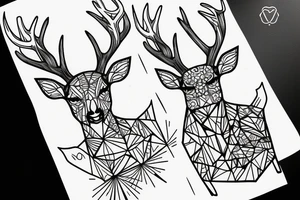 deer aesthetic tattoo idea