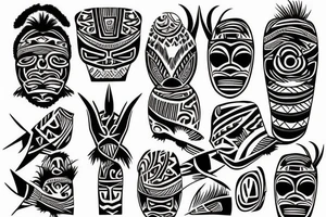 Papuan line tattoo idea