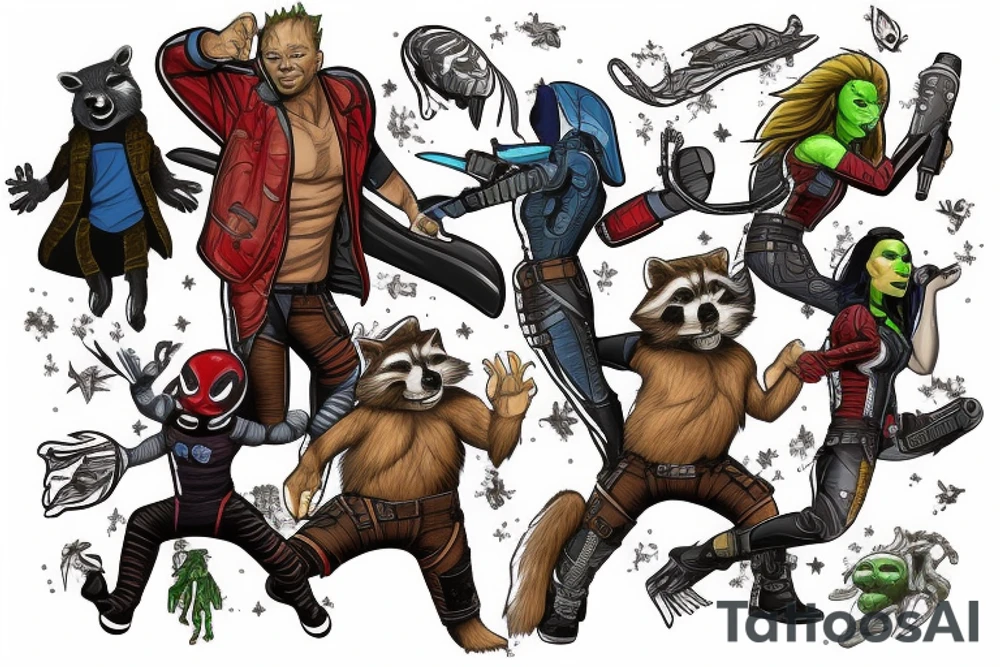 Guardians of the galaxy tattoo idea