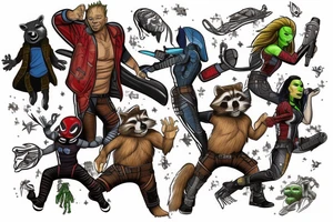 Guardians of the galaxy tattoo idea