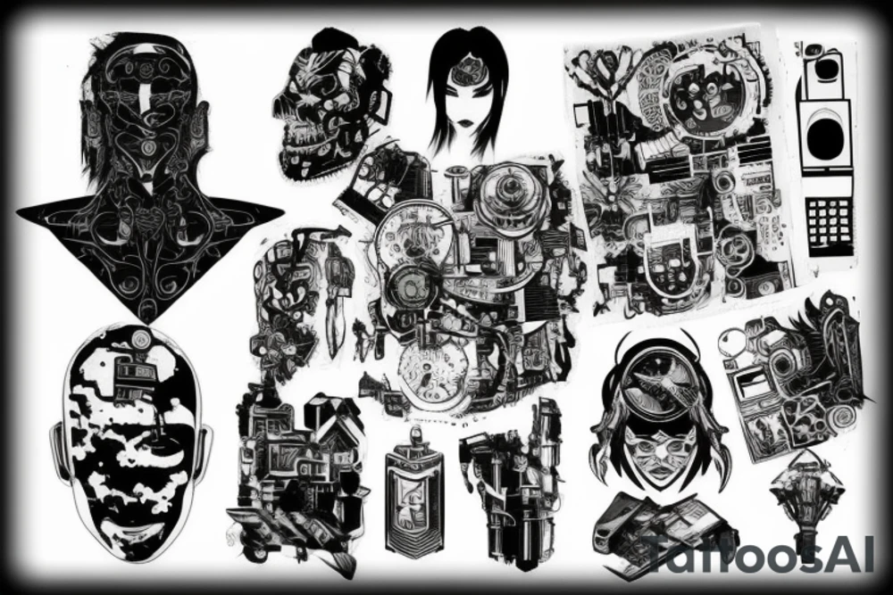 Cyberpunk tattoo idea