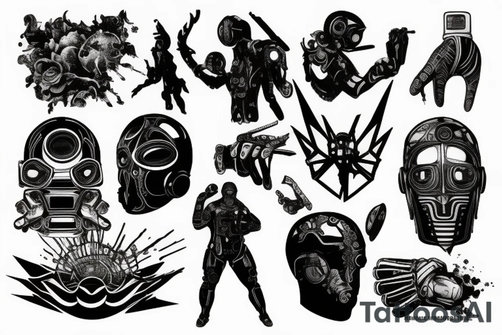Cyberpunk tattoo idea