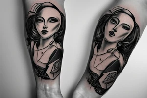 Cyberpunk sleeve, Electronics tattoo idea