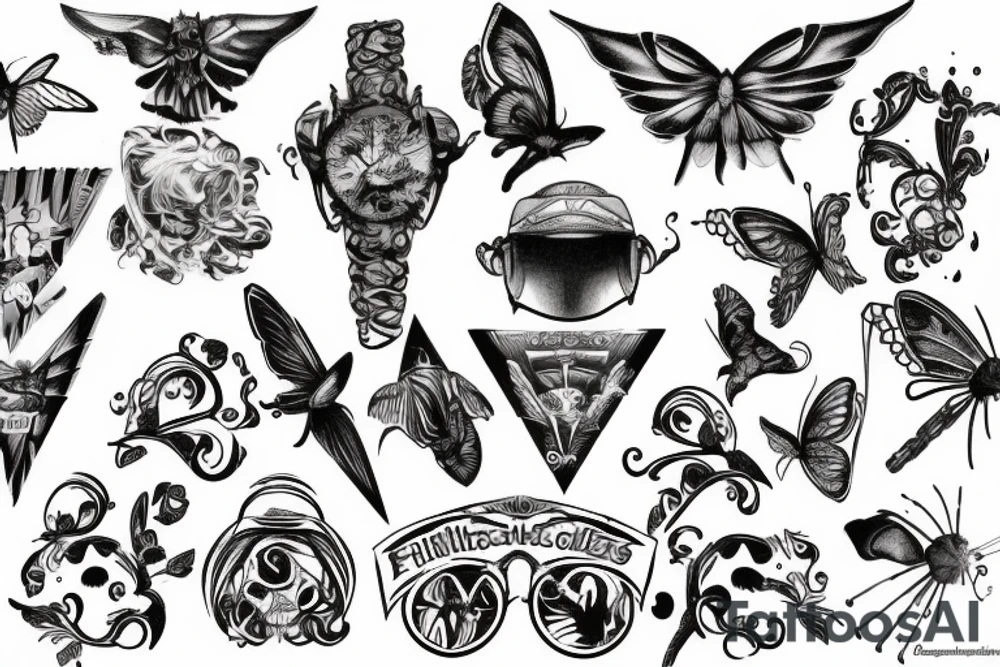 Schmiltzendes und fließendes Metall tattoo idea