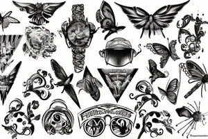 Schmiltzendes und fließendes Metall tattoo idea