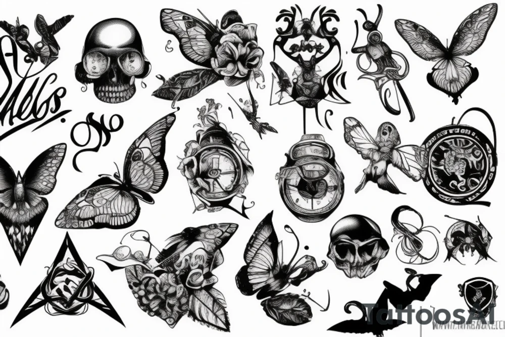 Schmiltzendes und fließendes Metall tattoo idea