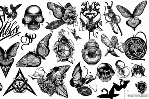Schmiltzendes und fließendes Metall tattoo idea