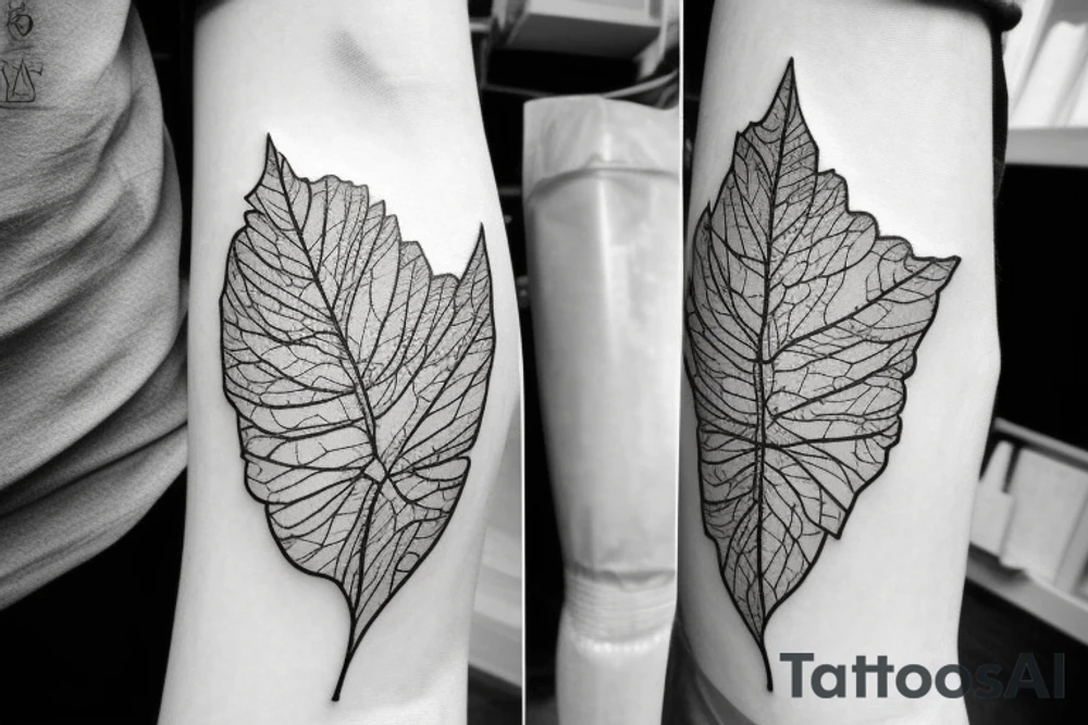 belarus map outline with leaves inside tattoo idea