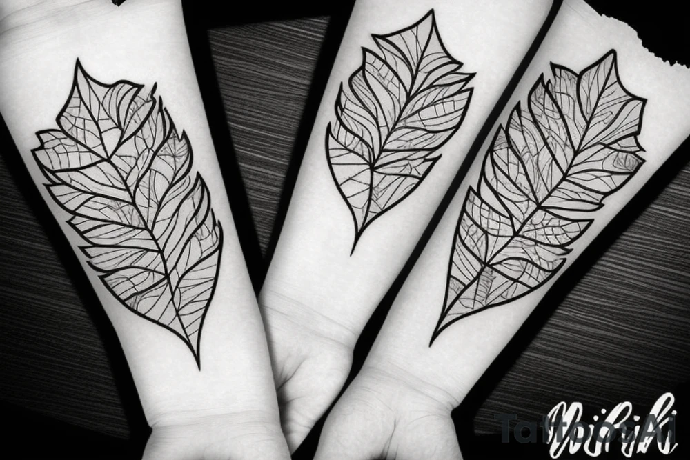 minsk map with leaves inside tattoo idea