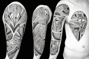 belarus map outline with stork inside tattoo idea