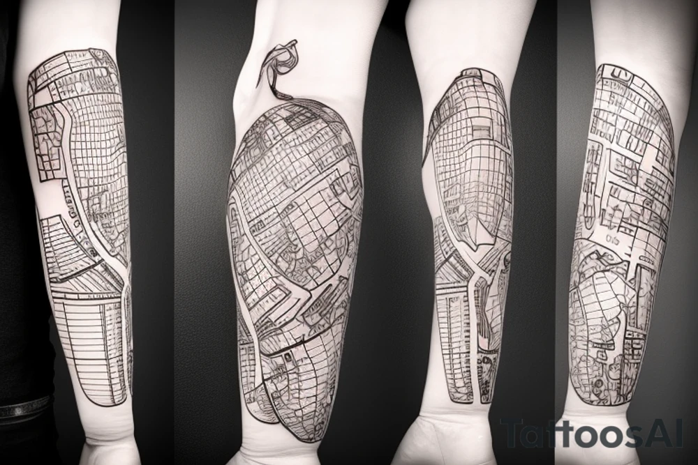 belarus map outline with stork inside tattoo idea