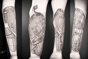 belarus map outline with stork inside tattoo idea