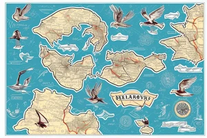 belarus map with stork inside tattoo idea