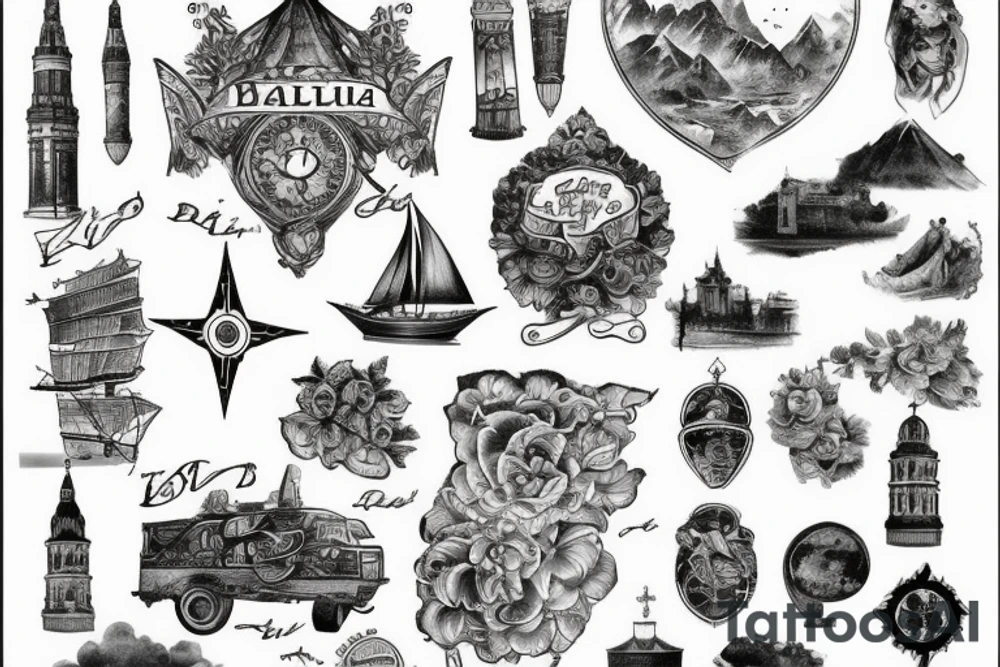 map of belarus tattoo idea