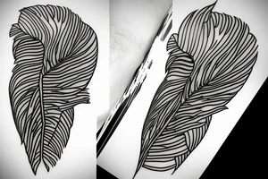 monstera tattoo idea