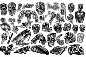 muscles and bones tattoo idea