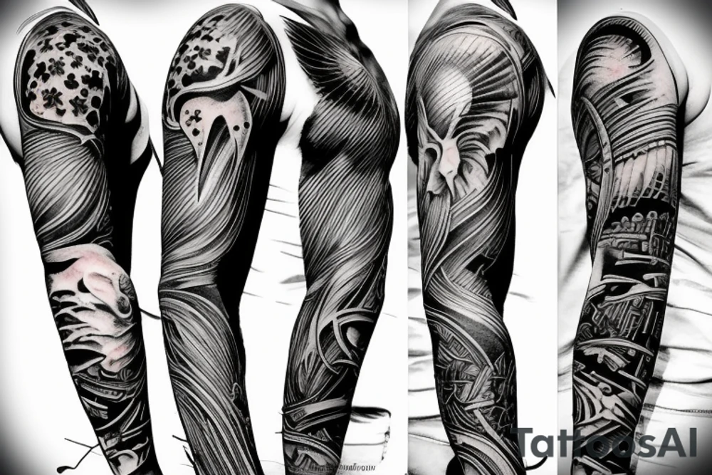 muscles and bones tattoo idea