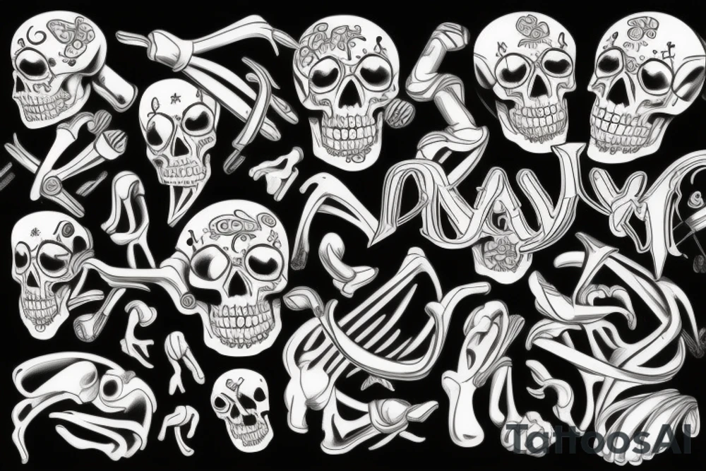 muscles and bones tattoo idea