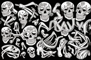 muscles and bones tattoo idea