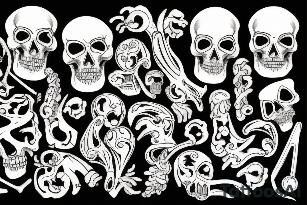 muscles and bones tattoo idea
