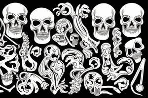 muscles and bones tattoo idea