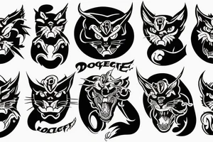 dodge hellcat tattoo idea