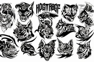 dodge hellcat tattoo idea