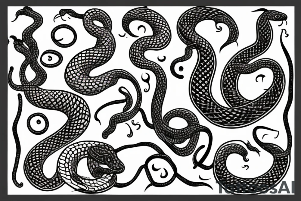 Casino snake tattoo idea