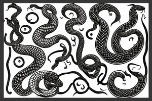 Casino snake tattoo idea