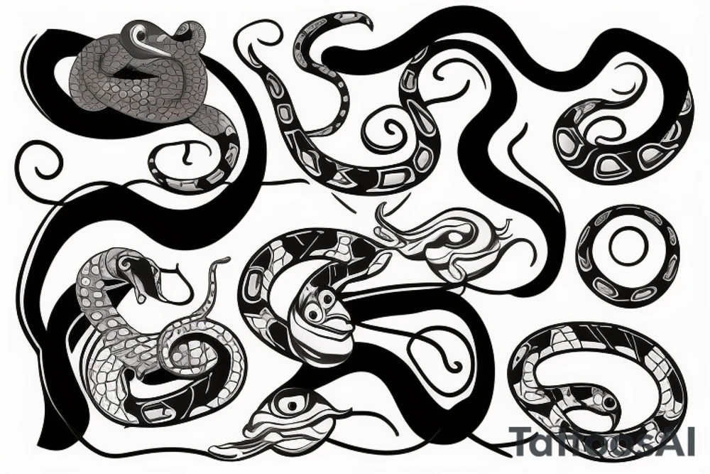 Casino snake tattoo idea