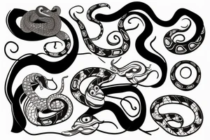 Casino snake tattoo idea