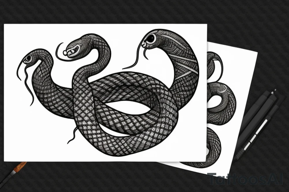 Casino snake tattoo idea