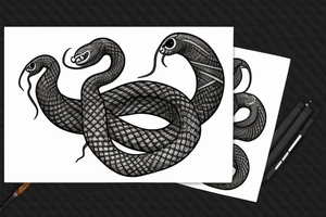 Casino snake tattoo idea