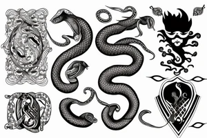 Casino snake tattoo idea