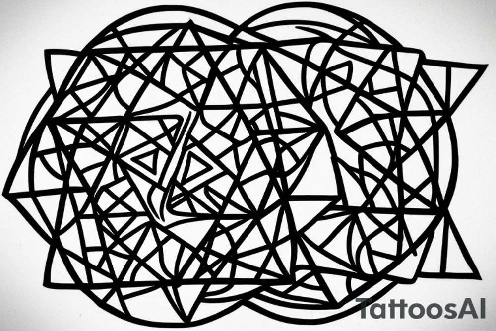 Yin and Yang represent on two 6 sided dice tattoo idea