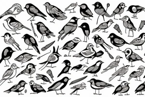 birds tattoo idea