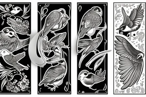 birds tattoo idea