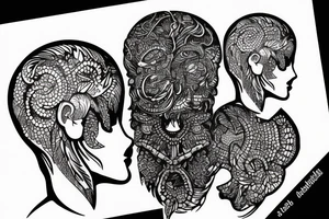 scalp tattoo idea