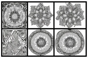 Glas mosaic tattoo idea