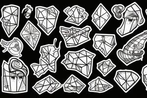 Broken Glas pieces tattoo idea