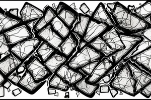 Broken Glas pieces with rough edges and melting flowing metal which burns of the heat, which looks like honey. Also triangles and circles tattoo idea