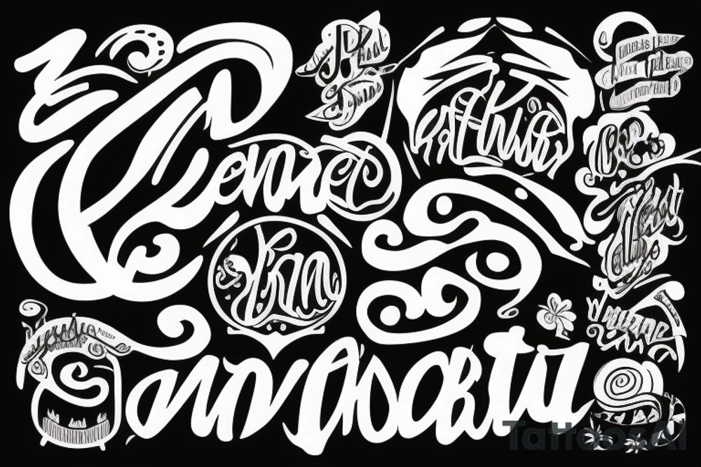 just a font no pictures. Yaw Wiredu tattoo idea