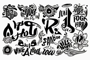 just a font no pictures. Yaw Wiredu tattoo idea