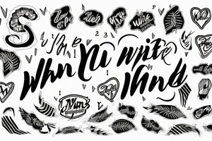 write my name, "Yaw Wiredu" tattoo idea