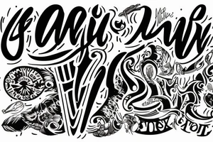 write my name, "Yaw Wiredu" tattoo idea
