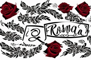 roses with my name samora tattoo idea