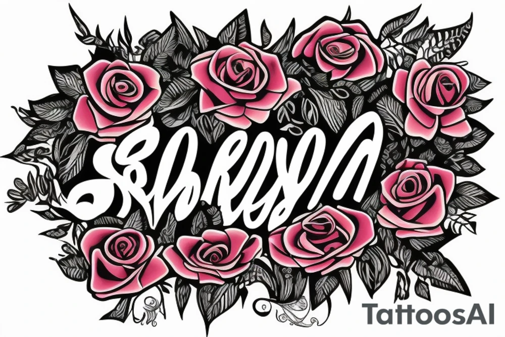 roses with my name samora tattoo idea