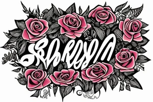 roses with my name samora tattoo idea