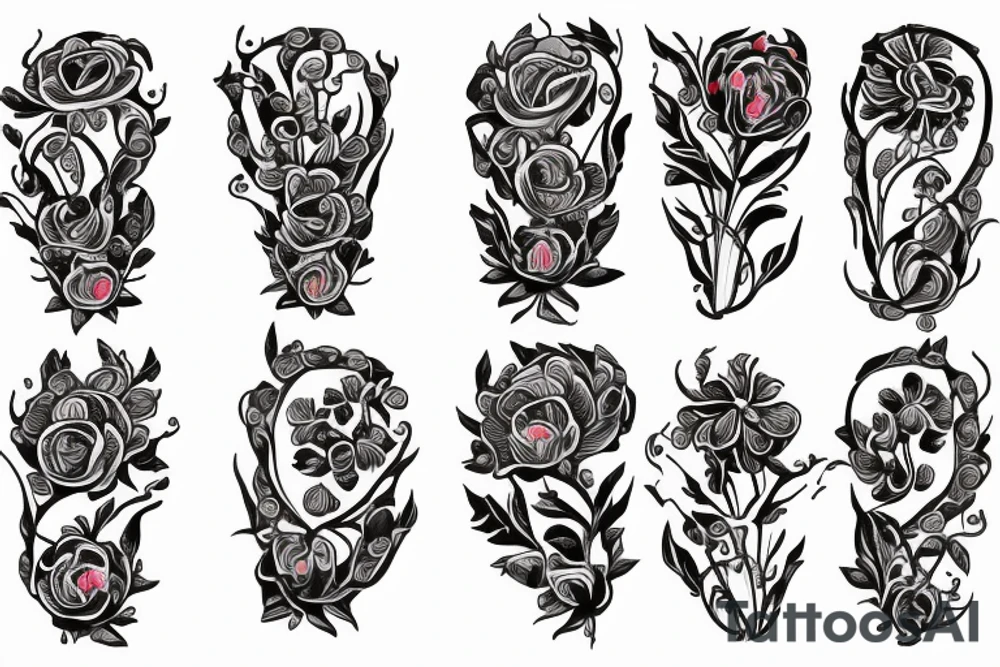 Poppy flower tattoo idea