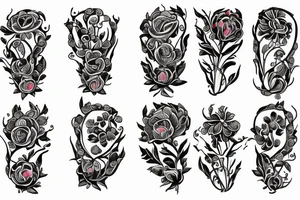 Poppy flower tattoo idea